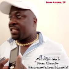 Mr. Alex Noah Sinoe County District #3 Representatives Hopeful in a Media  Chat after his Visit