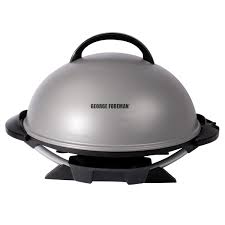 Indoor Outdoor 15 Serving Domed Electric Grill Silver