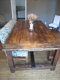 Nice Table For My Parents Their Place Rustic Farmhouse Dining Table Rustic Kitchen Tables Rustic Dining Room Table