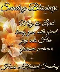 Sunday is a good day in general. Sunday Blessings