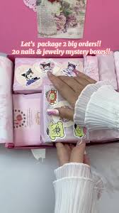 ASMR Packaging Orders: Sanrio and Dark Color Theme Mystery Boxes