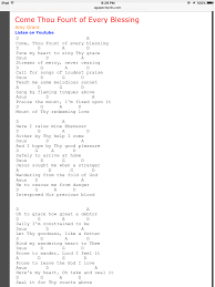 come thy fount of every blessing in 2019 music chords
