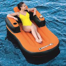 Bestway Ultra Deluxe Lounge Pool Float Orange In 2020 Pool Lounge Pool Float Pool Floats For Adults