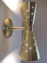 Aero 2 light satin brass ada bath vanity. Mid Century Modern Double Cone Wall Modern House Design Mid Century Modern Lighting Mid Century Modern Decor Mid Century Wall