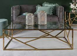 Shop our glass gold coffee tables selection from the world's finest dealers on 1stdibs. Haslemere Glass And Gold Coffee Table Cfs Furniture Uk
