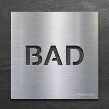 Edelstahl Wc Schild Bad Inoxsign Toilettenschild Matt Geburstet Werkzeuglos Montieren Wc Schild Toilettenschilder Toiletten Schilder