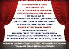 Si deseas conocer más sobre esta empresa, negocio u organización, puedes llamar y solicitar información. Regina Torne Teatro Home Facebook
