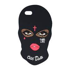 Masked Goon Brown Iphone 7 Case Dolls Featuring Polyvore Women S Fashion Accessories And Tech Accessories Mask Drawing Ski Mask Black Girl Cartoon