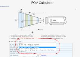 Online Fov Calculators