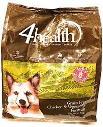 4health Tractor Supply Company Grain Free Adult Dog Food Chicken Vegetables Formula 4 Lb Bag