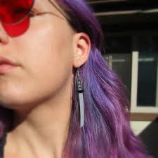 Japanese Samurai Katana Dangle Earrings, Long Sword Samurai Karate  Earrings, Sword Earrings