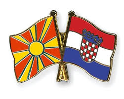 National flag of croatia republic. Crossed Flag Pins Macedonia Croatia Flags