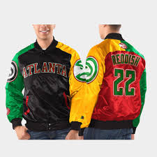 Atlanta hawks images is match and guidelines that suggested for you, for motivation about you search. Hawks 2021 Black History Month Cam Reddish Jacket Black Red Satin Full Snap