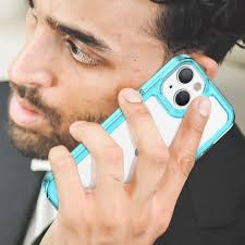 Dteck with iphone 14 Plus Case,PMMA+TPU Anti-Scratch,Non-Yellowing,Shock  Absorption ,Reinforced Corner Cover for iphone 14 Plus 6.7 inch,Skyblue