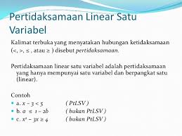 Download perangkat pembelajaran matematika smp kelas 7. Pengertian Pertidaksamaan Linear Satu Variabel Dan Contoh Soal Pelajaran Sekolah Online
