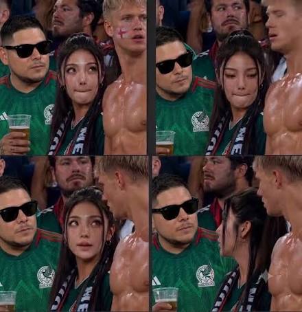 Joven Mexicano bueno y fiel se dio cuenta en el partido de mexico contra inglaterra que Su novia le estaba coqueteando a un ingles 🤬 paso la vergienza de Su vida por