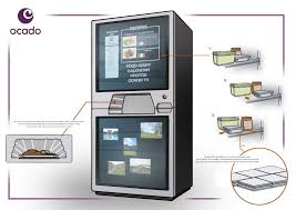 Ocado Smart Fridge Monitors Older Food And Moves It Forward On Nano Robotic Shelving Self Cleaning Recommends Meals Based On Ingredients Within And Personal