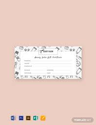 gift certificate template word doc