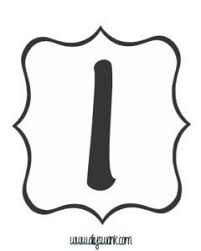 Banner Printable Black And White Letters Free Printable Black And White Banner Letter I Printable Banner Letters Banner Letters Free Printable Letters