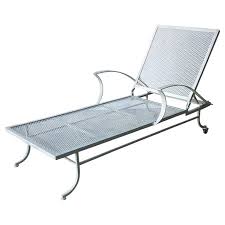 2 pillows are waverly material. Used Wrought Iron Chaise Lounge 21 For Sale On 1stdibs