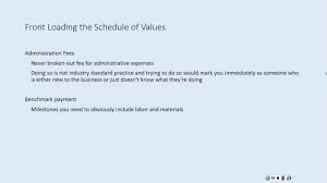 American institute of architecture students (aias) associated student chapters/aia (asc/aia) national architecture students association (nasa). Schedule Of Values Youtube