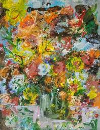 Abstract landscape modern minimalist acrylic painting on canvas, 40 x 40 (13) $550. Abstract Floral Painting Paintings For Sale Saatchi Art