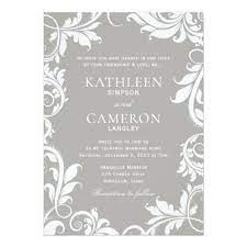 Majestic Leaves Invitation Template Gray Zazzle Com Elegant Wedding Invitations Wedding Invitations Leaves Wedding Invitations