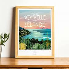 Affiche Nouvelle Zelande Etsy Nouvelle Zelande Affiches De Voyage Zelande
