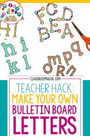 Crafted with love, great attention to details and now encompassing memory it is definitely one of the most practical items in your office; How To Make Your Own Bulletin Board Letters So Easy The Classroom Nook