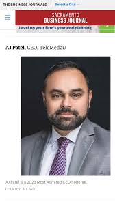 I am humbled and grateful for Sacramento Business Journal recognizing me as  a 2023 Most Admired CEO honoree.