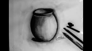 تعلم الرسم تعليم رسم الطبيعه الصامته مع تعليم التظليل تعلم رسم وعاء مع اسلام اسامه Youtube
