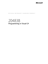 The following example uses asynchronous code to create a json file: 20483b Enu Trainerhandbook Microsoft Visual Studio C Sharp Programming Language