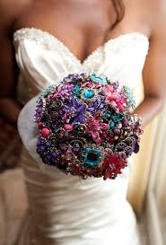 Wrap the bouquet with a ribbon and trim off the raffia or rubber band after completing two rotations with the ribbon. Alternative Wedding Bouquet Pictures Popsugar Home