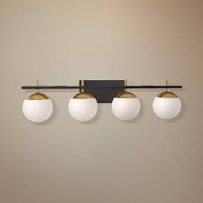 George Kovacs Alluria 33 W Black And Gold 4 Light Bath Light 56h31 Lamps Plus