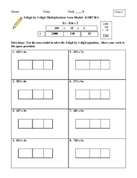 About press copyright contact us creators advertise developers terms privacy policy & safety how youtube works test new features press copyright contact us creators. 3 Digit By 1 Digit Area Model Multiplication Worksheets Teaching Resources Tpt