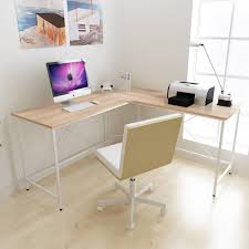 Soges 59 X 59 Large L Shaped Desk Computer Desk Corner Desk Office Desk Computer Table White Oak Cs Zj02 Mo Computer Table Corner Desk Office Computer Desk