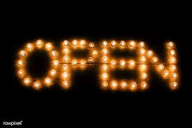 Light Bulbs Spelling Open Sign Free Image By Rawpixel Com Open Signs Bulb Light Bulbs