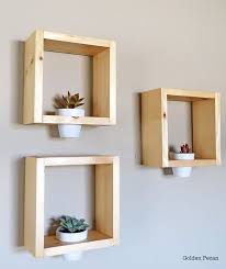 Wall Planter Framed Wall Planter Wooden Wall Planter Etsy Frames On Wall Wooden Wall Shelves Geometric Shelves