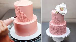 Buttercream Icing Cake Design Easy To Make Butter Cream Frost Piping Technique Cake Decorating T Icing Cake Design Cake Decorating Techniques Cake Decorating