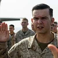 Aviation Electronics Technician 3rd Class Scott Frescura conducts a routine  power check