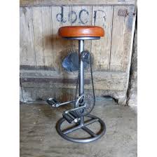 Browse 43 cool stools on houzz. Bike Seat Pedal Bar Stools Tan Leather Bar Stools With Bike Pedals