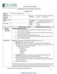Teachers College Lesson Plan Template Inspirational Regular College Lesson Plan Colle Lesson Plan Templates College Lesson Plans Special Education Lesson Plans