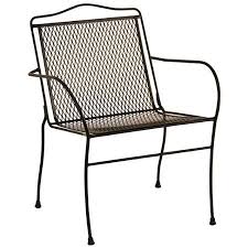 Arlington House Wrought Iron Outdoor Dining Chair Charcoal Walmart Com Arlington House Outdoor Dining Chairs Wrought Iron Chairs