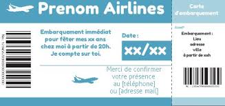 Carte anniversaire 50 ans gratuite à imprimer. Carte Invitation Anniversaire Billet Avion Bleu Gratuit A Imprimer Carte 3105