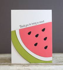 Handmade Card Clean Lines Graphic Feel Giant Watermelon Slice Die Cut Summer Crafts Diy Cricut Cards Diy Cards Cool Cards