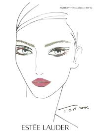 estee lauder anthony vaccarello fw14 face chart beauty