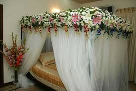 Pin By Dacan Fancy Flower On Wedding Shadi Bed Sej Masehri Flower Decoration Service In Karachi Wedding Night Room Decorations Wedding Room Decorations Bridal Room Decor