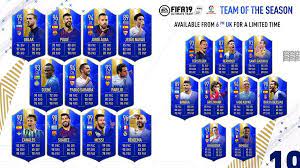 And on we go with the team of the season (tots) event! Fifa 19 La Liga Tots Fut Team Of The Season Dexerto
