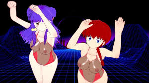Ranma and Shampoo Dancing Juicy Bodies with Big Tits & Ass: Cartoon Cartoon  Porn
