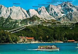 My husband and i stayed at eibsee for one night on a pass through trip, and i wish we would have had at least another day. Eibsee Grainau Eibsee Hotel Eibseepavillon Bootsverleih Zugspitze Zahnradbahn Grosskabinenbahn Nr Kv54340 Oldthing Ansichtskarten Bayern